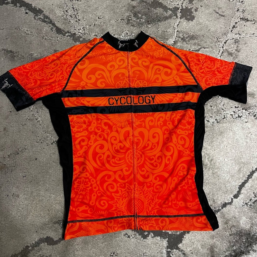 Cycology Orange Cycling Jersey